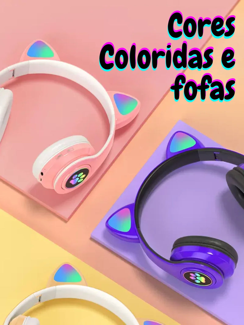 Kitten Ears Over-ear KA-910 Fone de ouvido Bluetooth de alta qualidade-SKYTUR ENVIO IMEDIATO PARA TODO O BRASIL