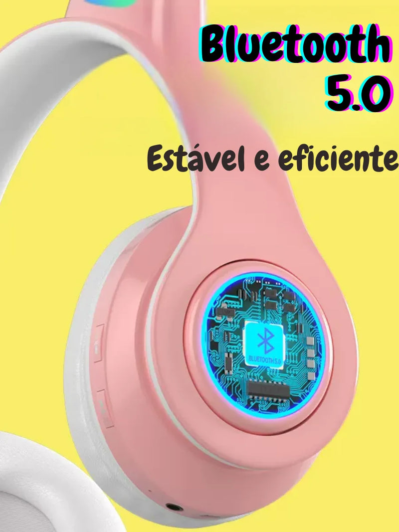 Kitten Ears Over-ear KA-910 Fone de ouvido Bluetooth de alta qualidade-SKYTUR ENVIO IMEDIATO PARA TODO O BRASIL