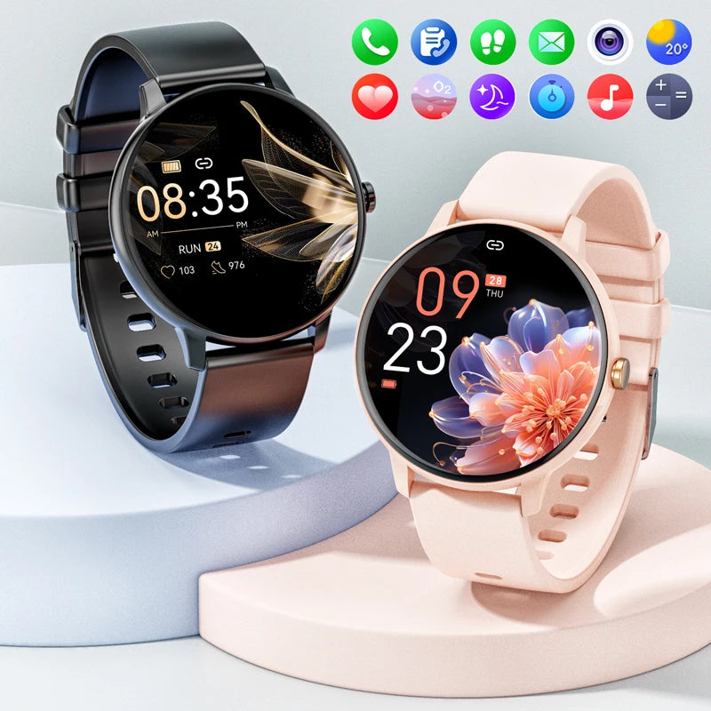 Karchilor 2024 Smartwatch Feminino Bluetooth Call 1.39 Tela sensível ao toque relógios inteligentes para homens Monitoramento de saúde Ip67Fitness à prova d'água