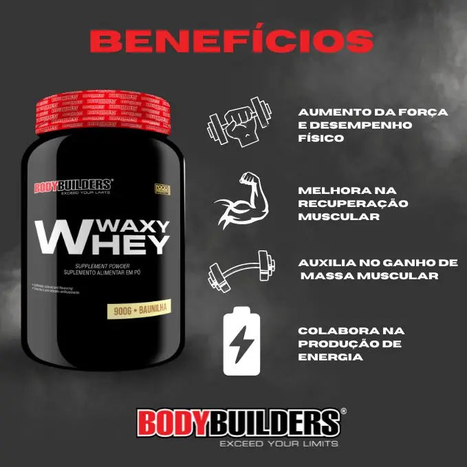 Whey Protein Waxy Whey 2kg - Suplemento em pó para fisiculturistas para ganho de massa muscular