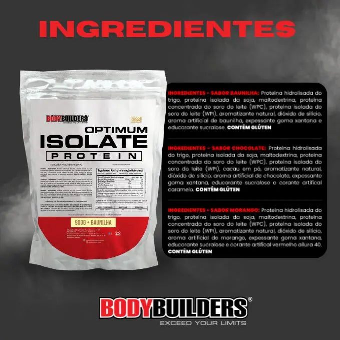 Whey Protein Optimum Isolate Protein 900g - Fisiculturistas Fitness Suplemento de Fitness em Pó