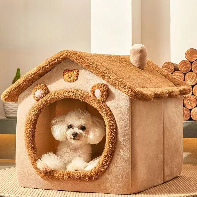 1pcs Cats and Dogs House House Small Dog Four Seasons Geral Pode ser desmontado e lavado Dog House Pet Supplies pet bed