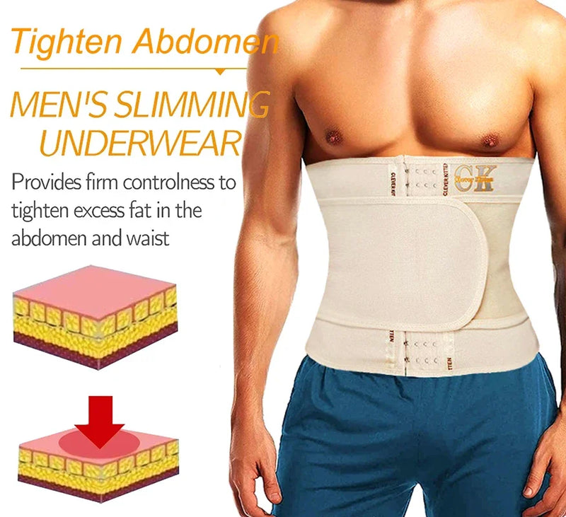 Treinador de cintura para homens Cinto esportivo Perda de peso Cintura Cincher Trimmer Barriga Banda Emagrecimento Cinturão Espartilho Ginásio Strap Wrap Body Shaper