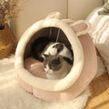 Tenda para Animais de Estimação Cama de Caverna para Gatos Cães Pequenos Tenda para Gatos Autoaquecida Cabana para Gatos Confortável Cama de Dormir para Animais de Estimação Dobrável Removível Lavável