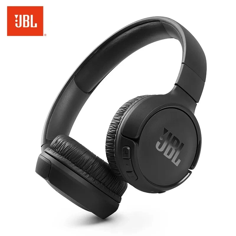 Original JBL TUNE 510BT Bluetooth Fone de ouvido sem fio Purebass Sound Fone de ouvido esportivo portátil para jogos com microfone T510BT