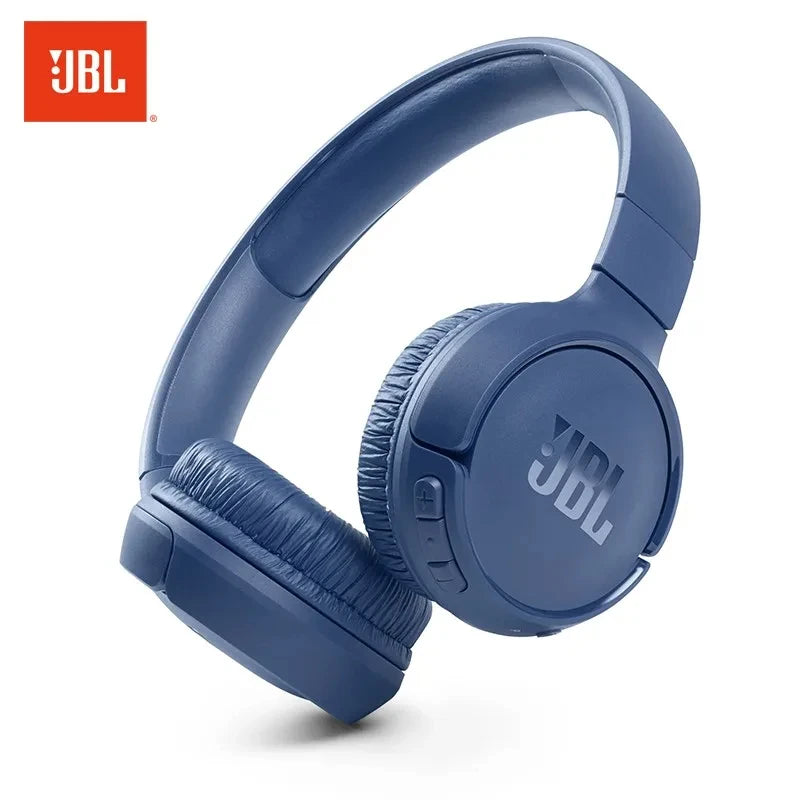 Original JBL TUNE 510BT Bluetooth Fone de ouvido sem fio Purebass Sound Fone de ouvido esportivo portátil para jogos com microfone T510BT