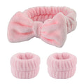 3 pcs Lavar Rosto Pulseira Headband Set Cuidados com a Pele Spa Absorção de Água Pulseiras Mulheres Meninas Sweatbands Acessórios Do Banheiro