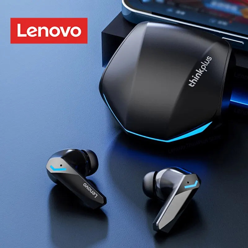 Lenovo GM2 Pro Bluetooth 5.3 Fones de ouvido esportivos Fone de ouvido sem fio intra-auricular para jogos de baixa latência Fones de ouvido de música de modo duplo Novo